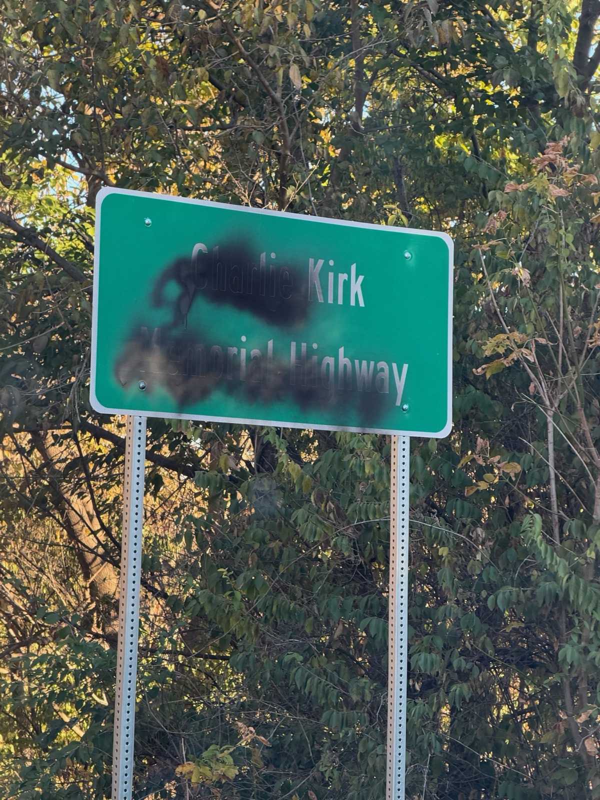 Charlie Kirk memorial highway sign vandalized in Boone County — WLWT 5 (Cincinnati)